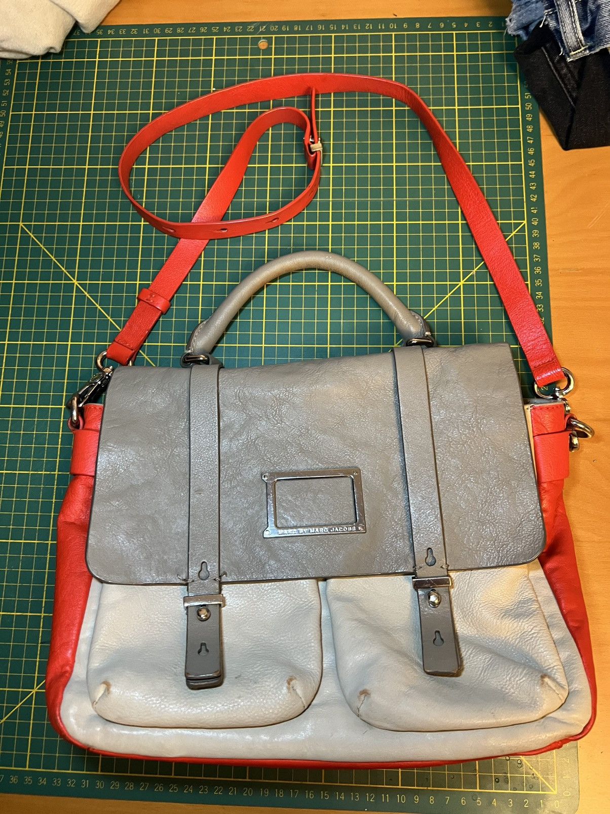 Marc by Marc Jacobs Marc by Marc Jacobs Werdie colour block satchel crossbody Size ONE SIZE - 1 Thumbnail
