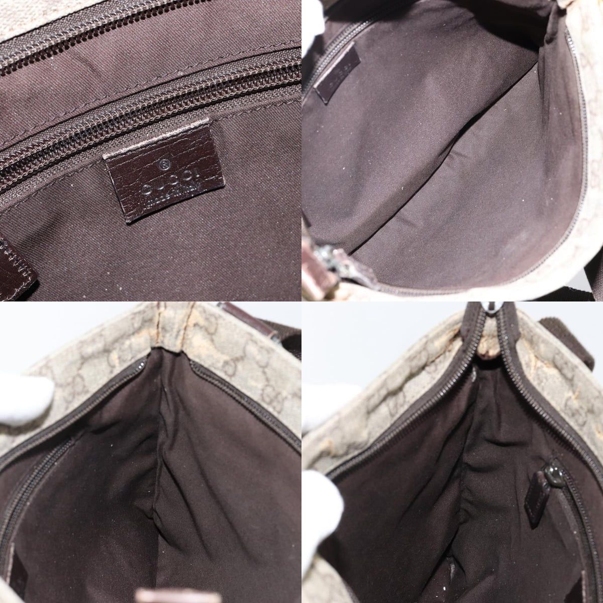 Gucci GUCCI GG Supreme Shoulder Bag Pvc Beige Silver Size ONE SIZE - 12 Thumbnail