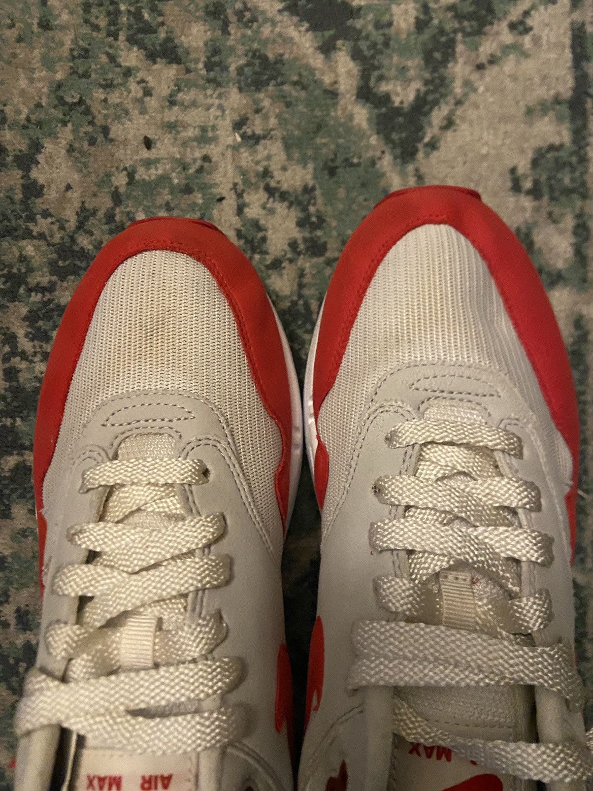 Nike Nike Air Max 1 OG Anniversary 2017 In White Red Size 8.5 Size US 8.5 / EU 41-42 - 6 Thumbnail