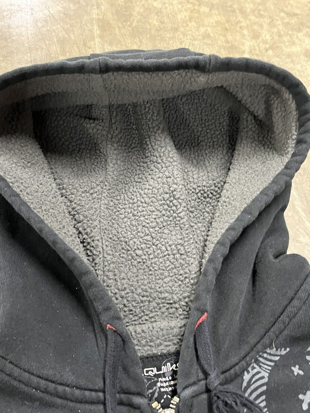 Quiksilver × Vintage Quicksilver y2k Sherpa lined zip up hoodie skater streetwear Size US L / EU 52-54 / 3 - 6 Thumbnail
