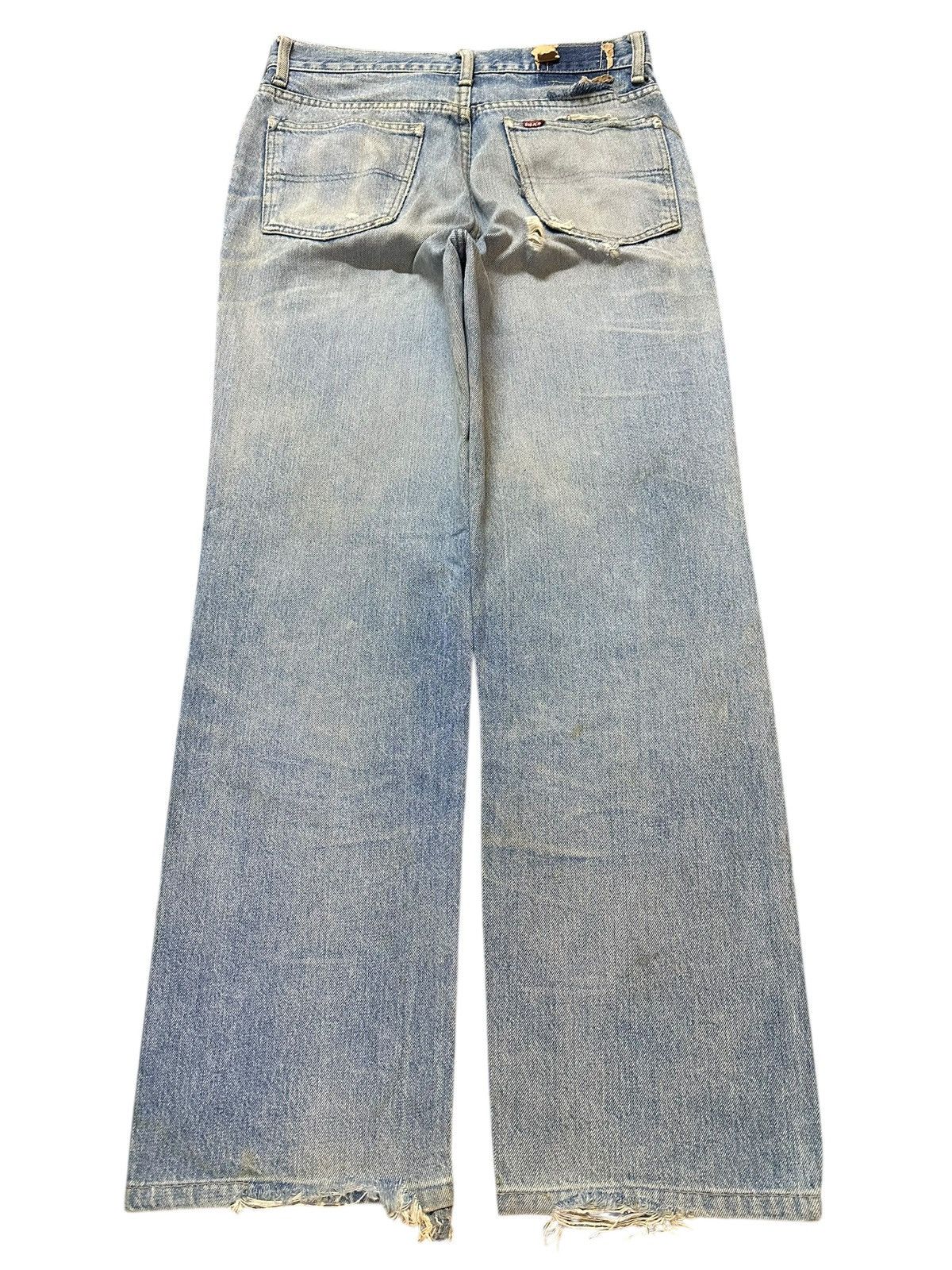 Big John Vintage Big John Blue Wash Faded Distressed Style Jeans Size US 29 - 2 Thumbnail