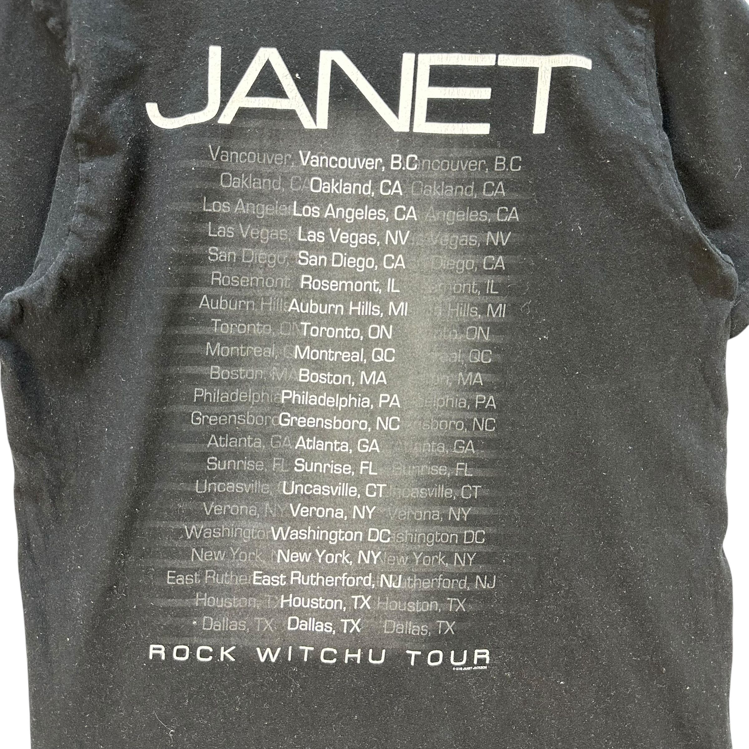 Vintage JANET JACKSON Rock Witchu Tour Graphic Tee #A80-1931 Size US L / EU 52-54 / 3 - 10 Thumbnail