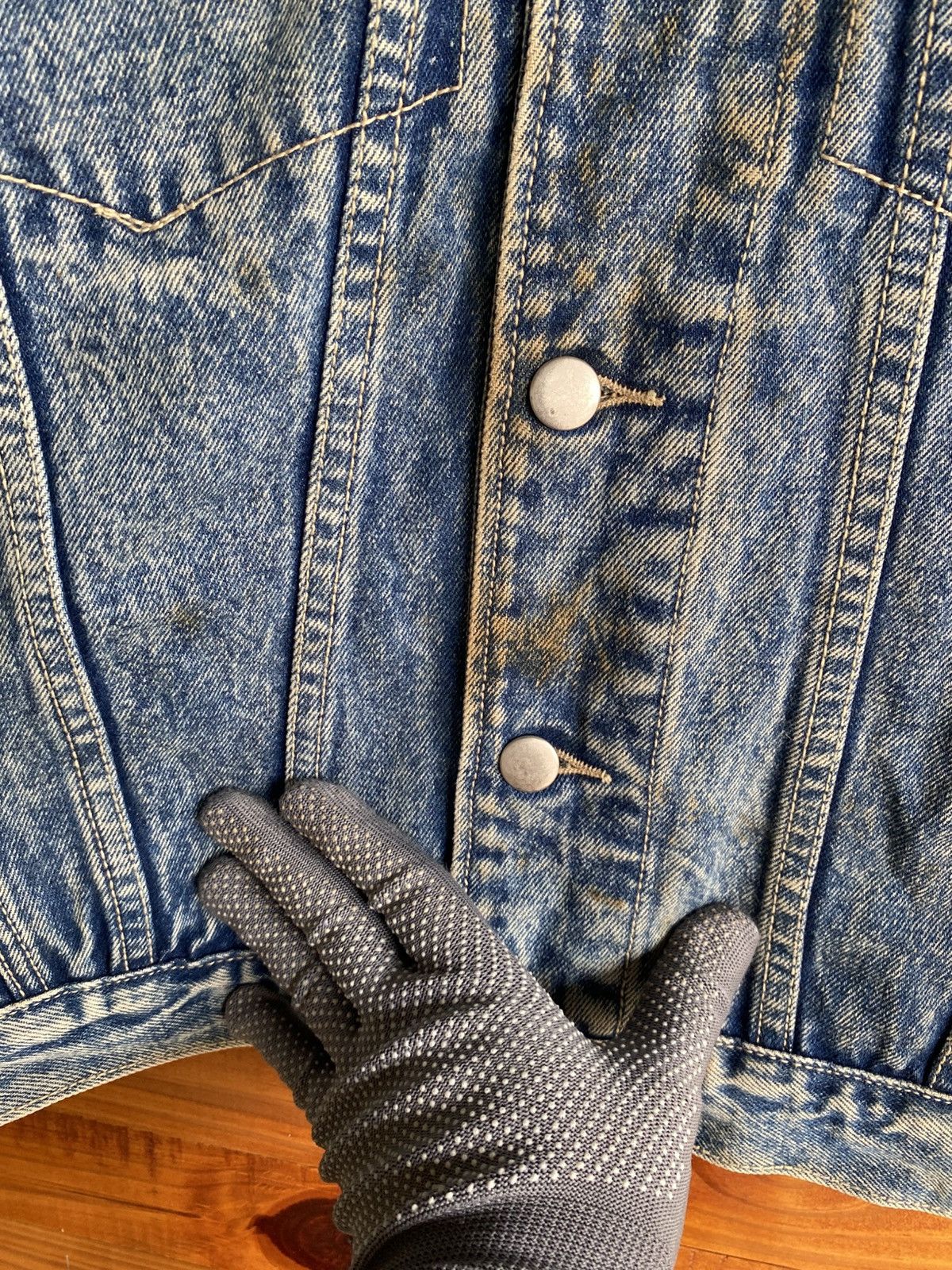 Vintage Vintage 1980s-1990s Acid Wash Denim Jacket – Unisex Classic Size US S / EU 44-46 / 1 - 8 Thumbnail