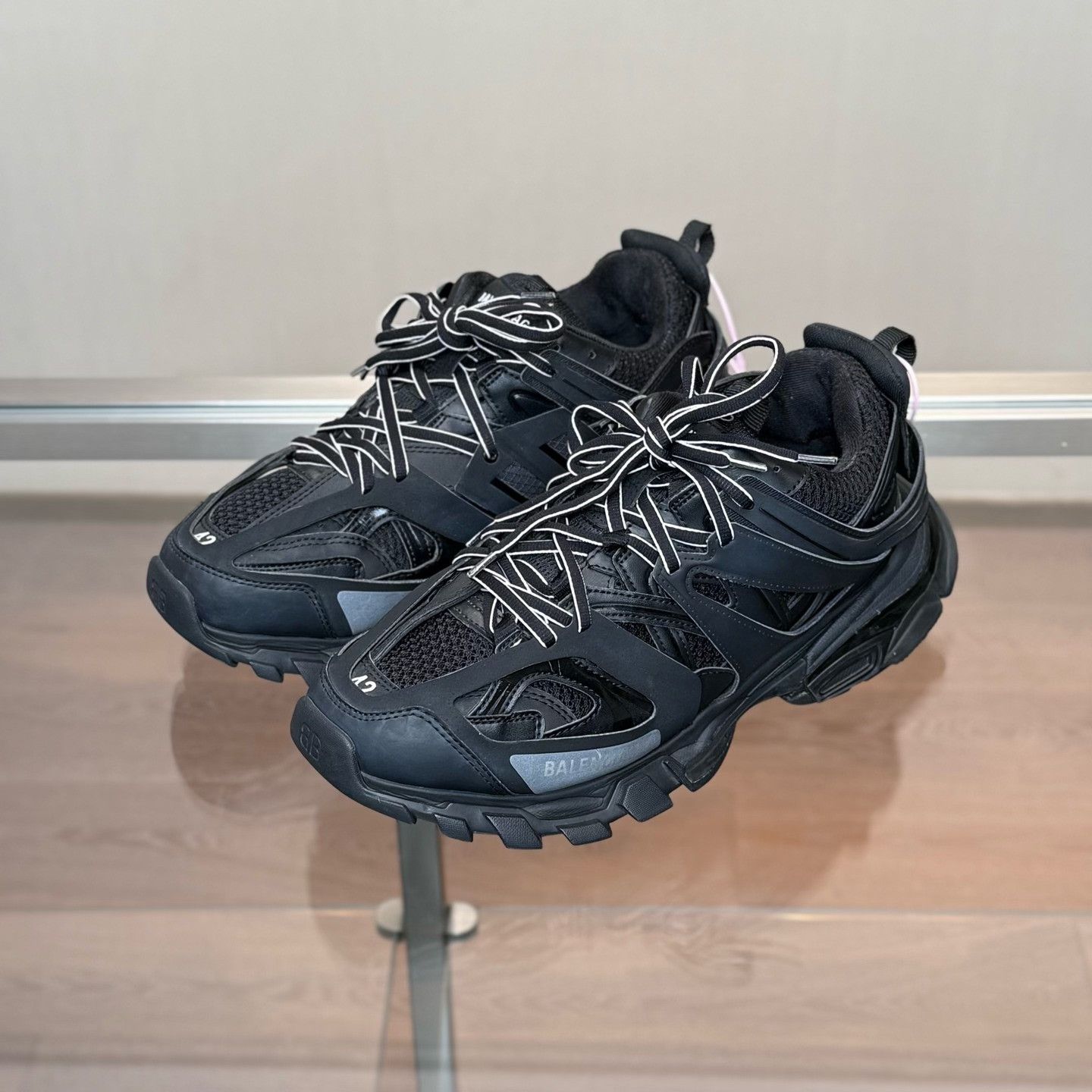 Balenciaga Balenciaga Track Distressed Black Dad Shoes Size US 9 / EU 42 - 1 Thumbnail