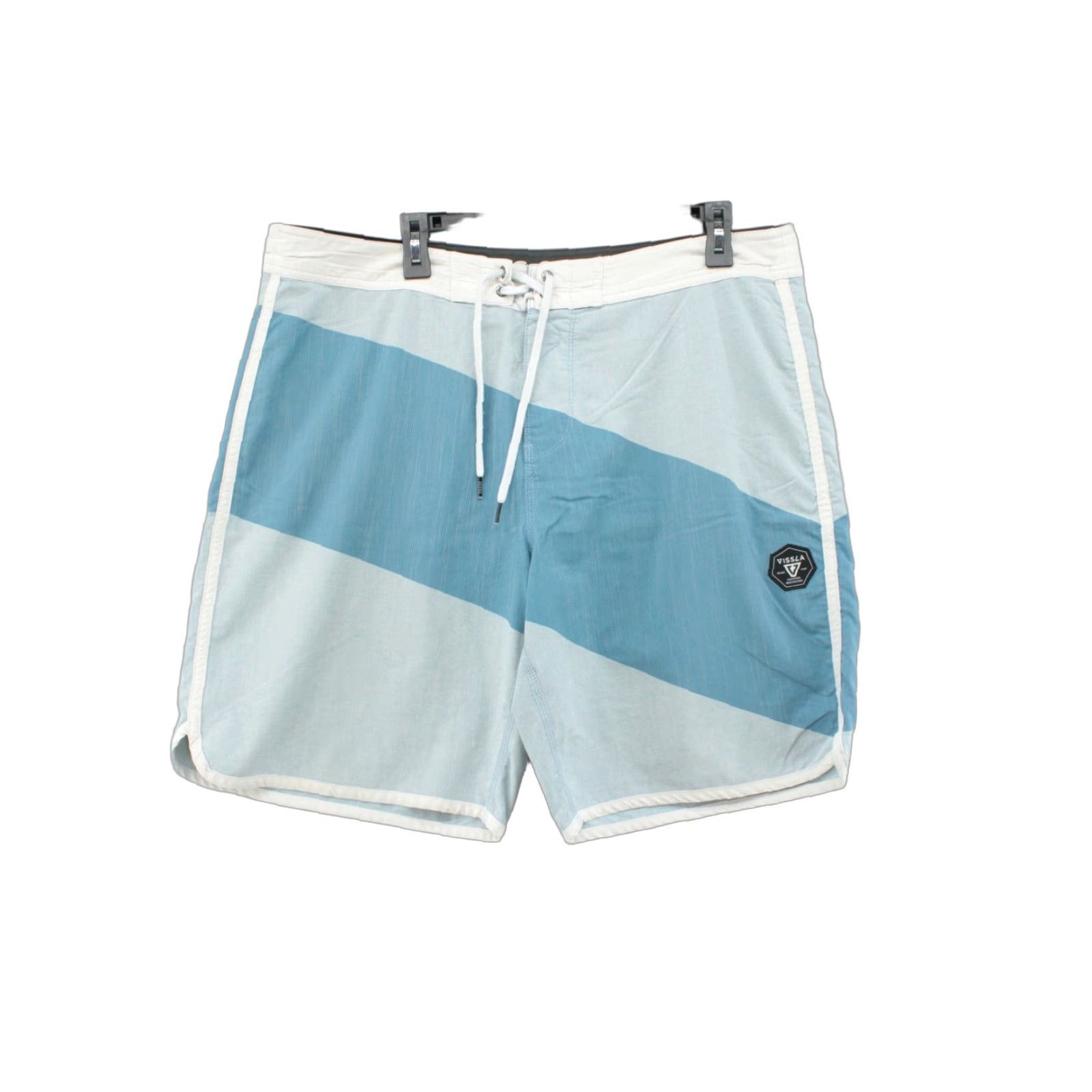 Vissla VISSLA Board Shorts Men 38 Blue Colorblock Swim Trunks Beach Surfing Renowned Aloha Tropical Colorful Pattern Men Size US 38 / EU 54 - 1 Thumbnail