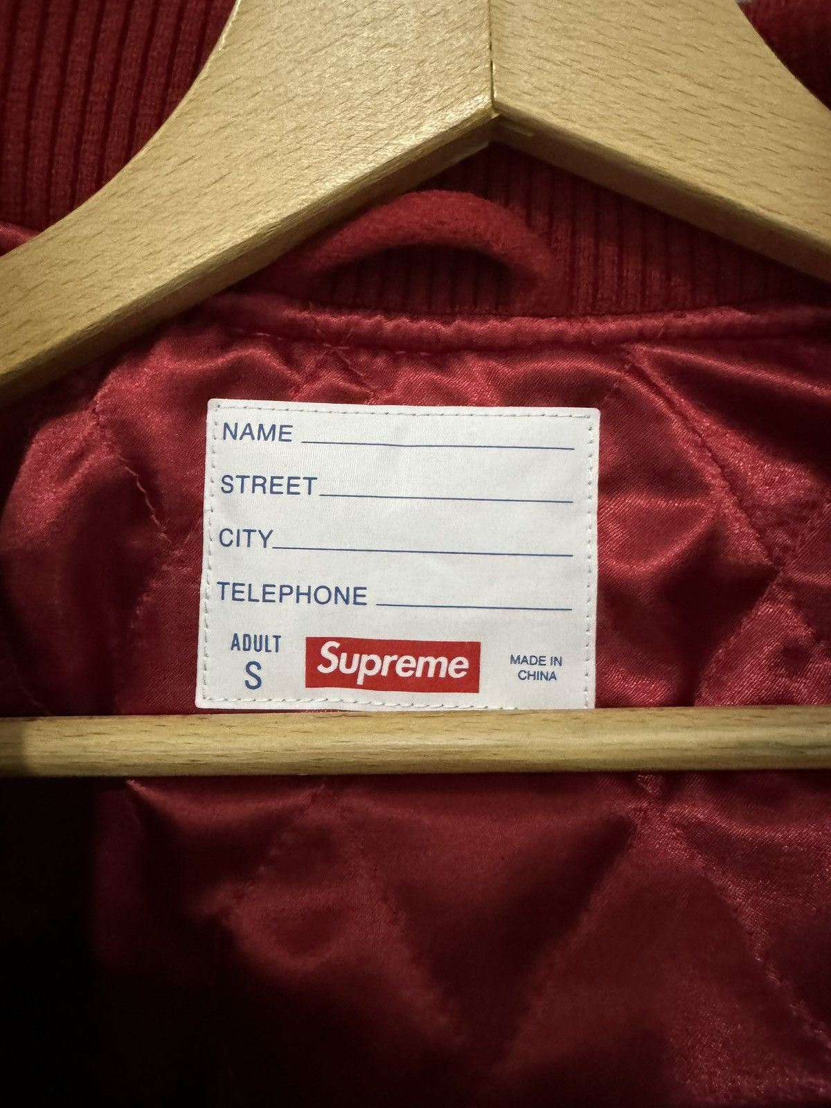 Supreme Big Logo Chenille Varsity Jacket Size US S / EU 44-46 / 1 - 5 Thumbnail