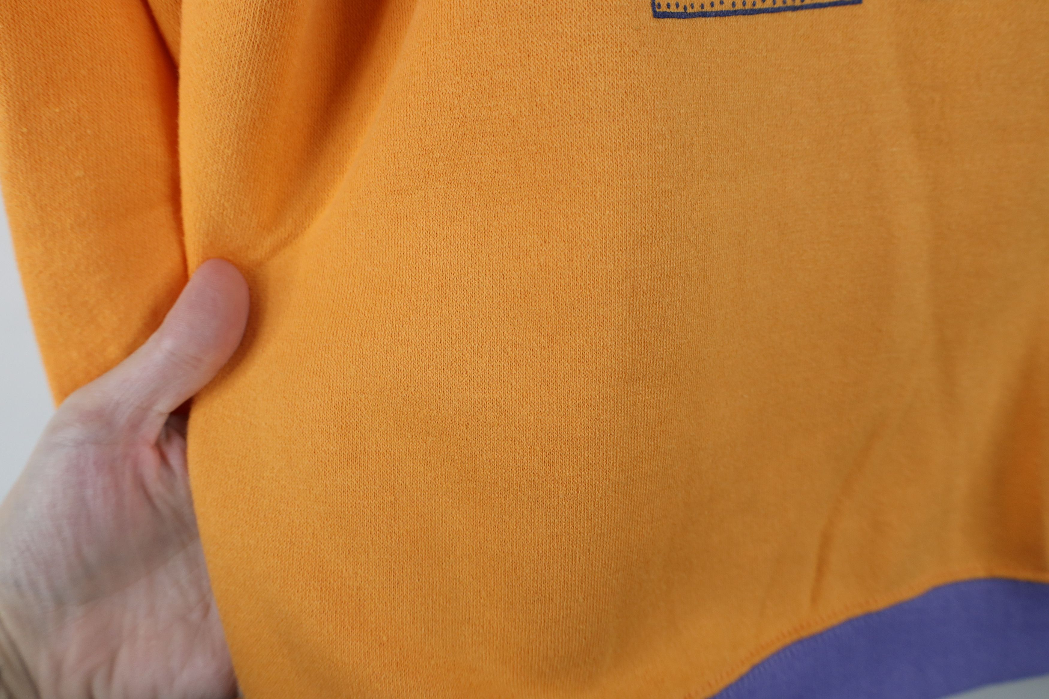 Converse Vintage 90s Converse Chuck Taylor Block Sweatshirt Orange Size XL / US 12-14 / IT 48-50 - 7 Thumbnail
