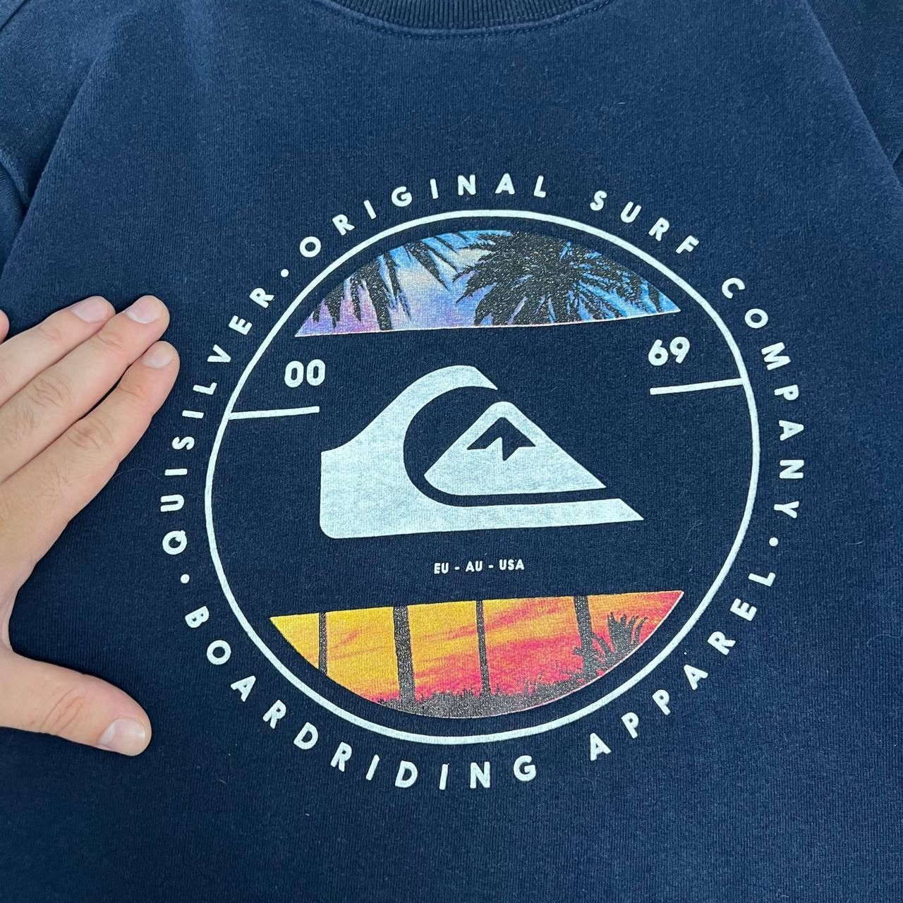 Quicksilver Quiksilver sweatshirt big logo surf style techwear oakley Size US XL / EU 56 / 4 - 4 Thumbnail