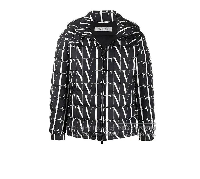 Valentino Valentino Letter print hooded goose down jacket Size US M / EU 48-50 / 2 - 1 Thumbnail