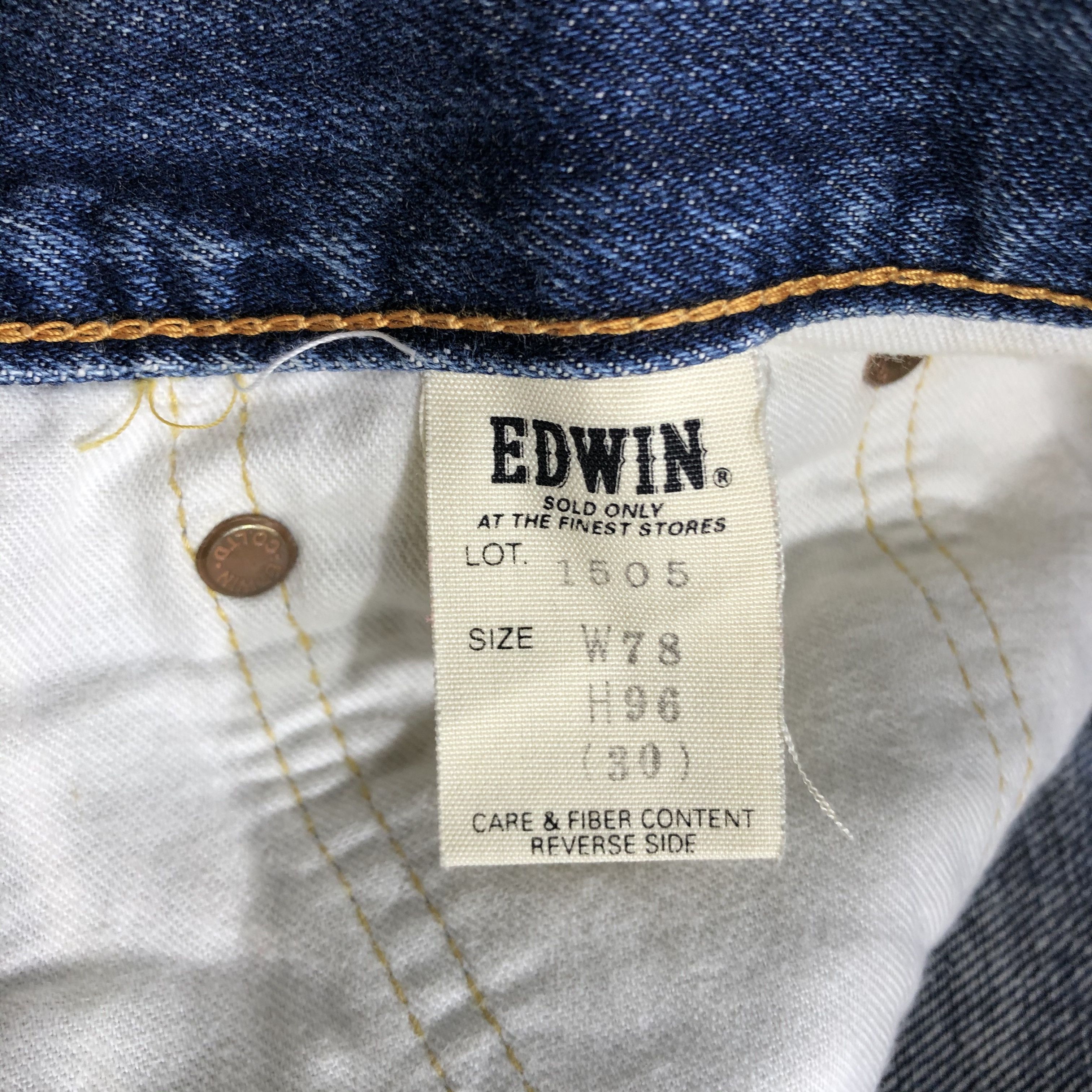 Edwin Vintage Redline Blue Wash Edwin 505 Jeans-JM3527 Size US 31 - 9 Thumbnail