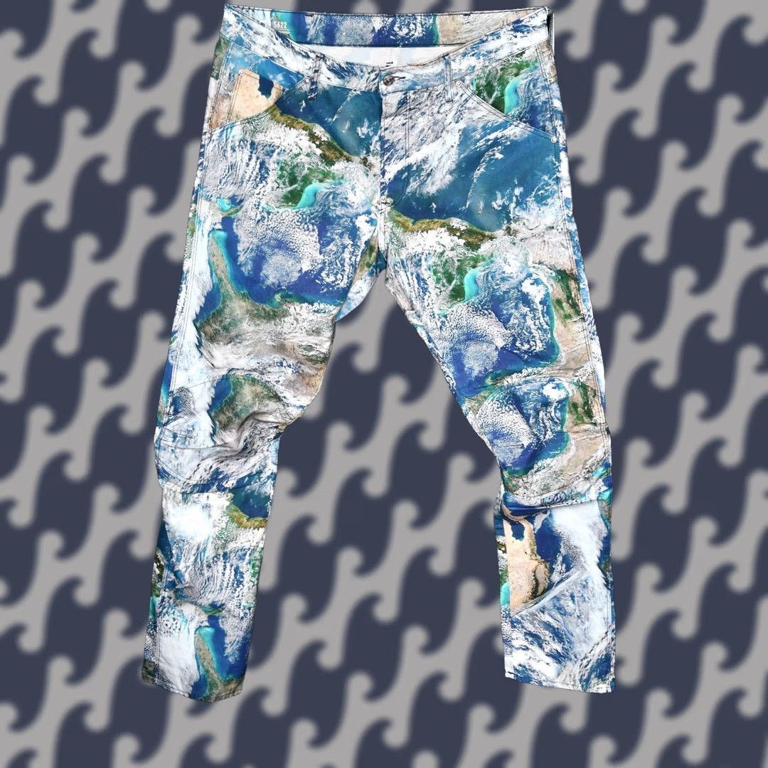 G-Star G-Star Raw Pharrell Williams 5622 Tapered Earth Camouflage Jeans Mens W36 L34 Size US 36 / EU 52 - 1 Thumbnail