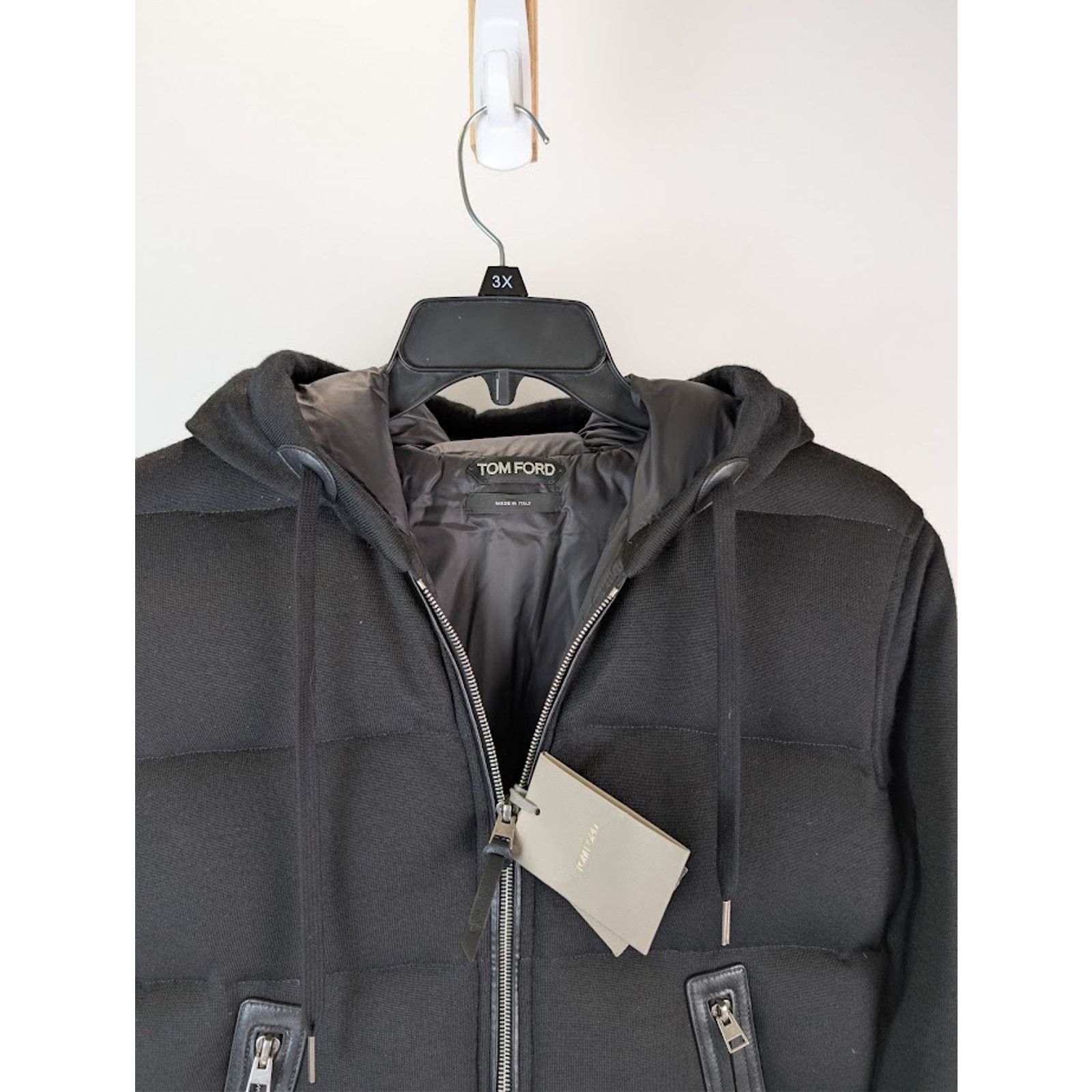 Tom Ford o1rshd1 Hooded Down Jacket in Black Size US M / EU 48-50 / 2 - 6 Thumbnail