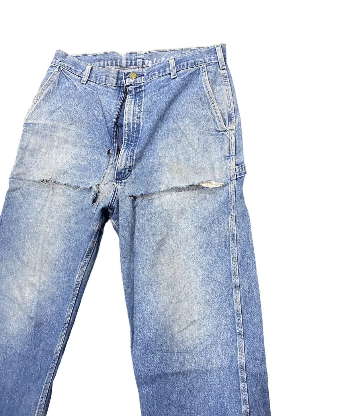 Japanese Brand × Oshkosh SUPER DESTROYED VINTAGE OSHKOSH CARPENTER BAGGY STYLE Size US 34 / EU 50 - 2 Thumbnail
