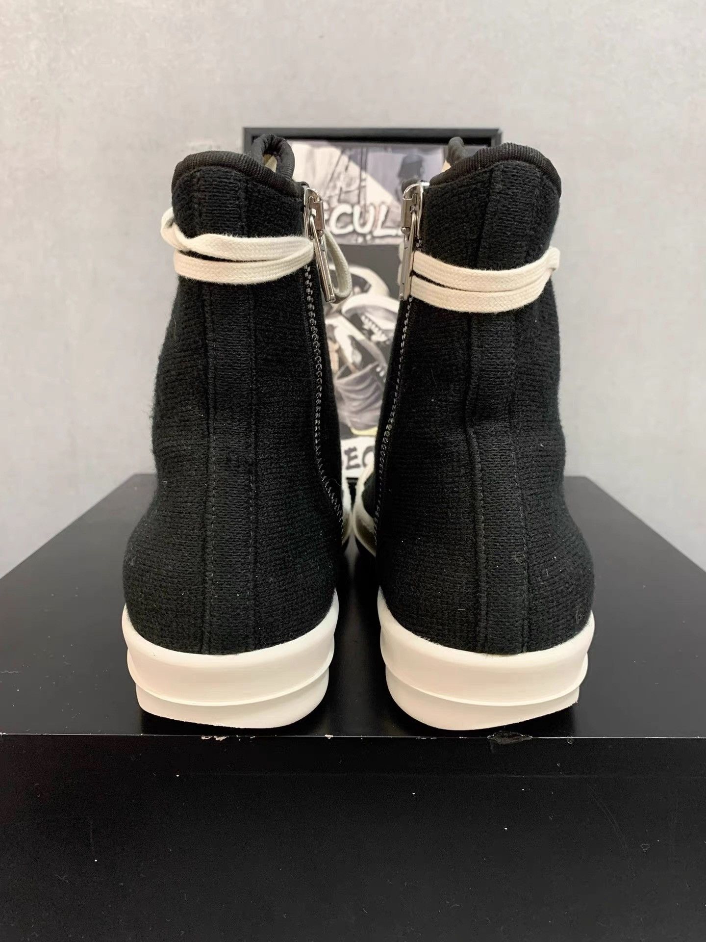 Rick Owens Rick Owens DRKSHDW Lambskin High-Top Sneakers K34 Size US 8.5 / EU 41-42 - 7 Thumbnail