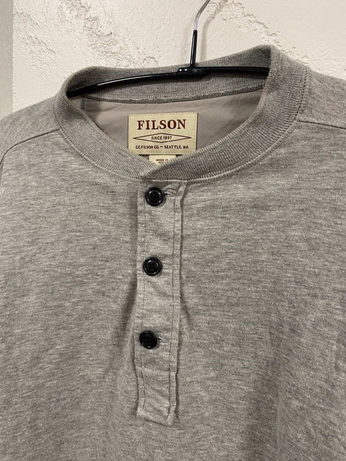 Filson Filson Garments Henley 3 button Crewneck Longsleeve Pullower Size US S / EU 44-46 / 1 - 2 Thumbnail