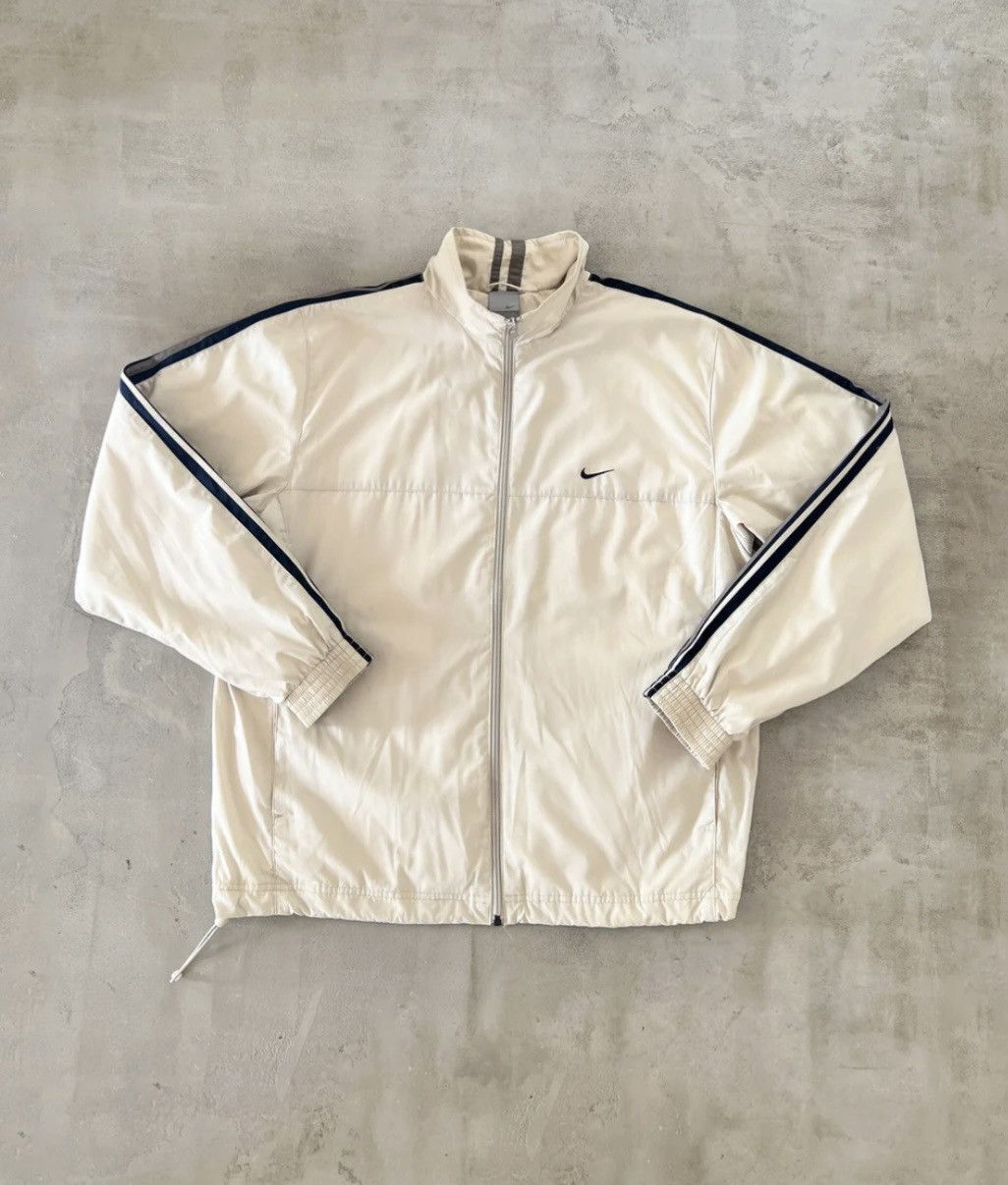 Nike Creme Nike Jacket - 2000s - Rare Size US M / EU 48-50 / 2 - 1 Thumbnail