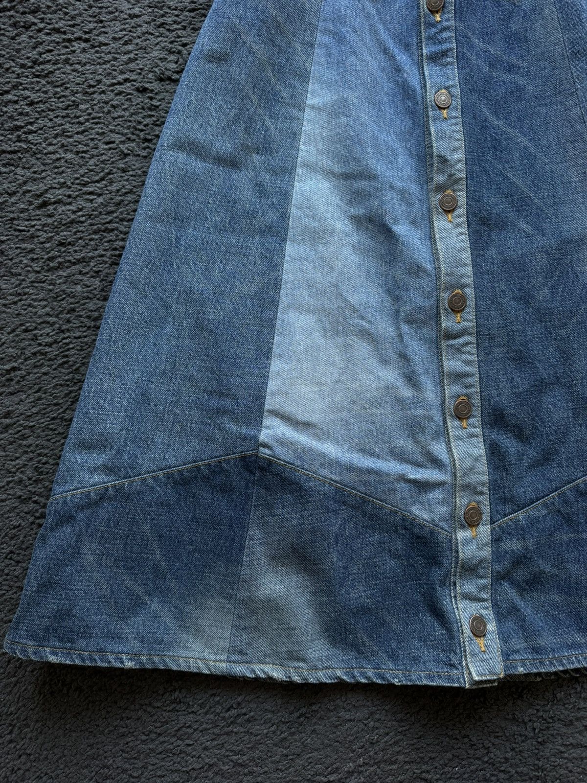 Celine Celine Blue Denim Maxi Skirt Size S / US 4 / IT 40 - 5 Thumbnail