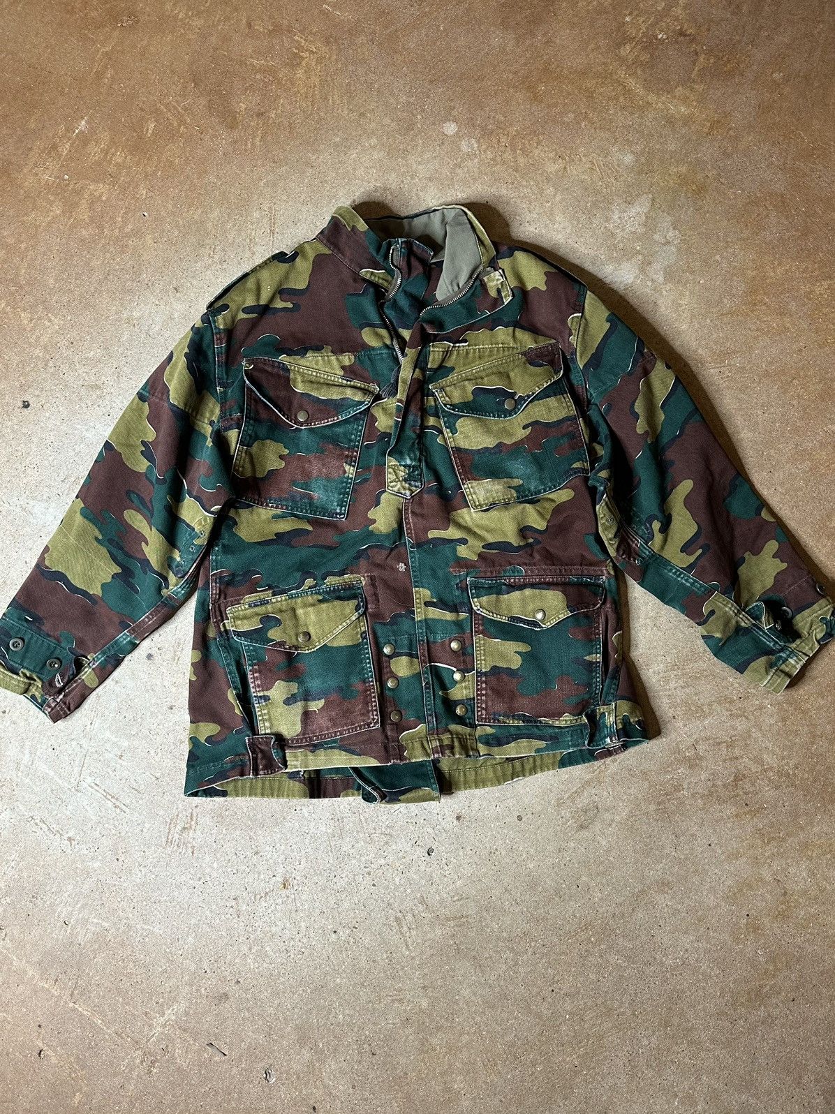 Vintage 1973 Dutch(?) Seyntex Paramilitary Camo Flight Jacket Size US M / EU 48-50 / 2 - 1 Thumbnail