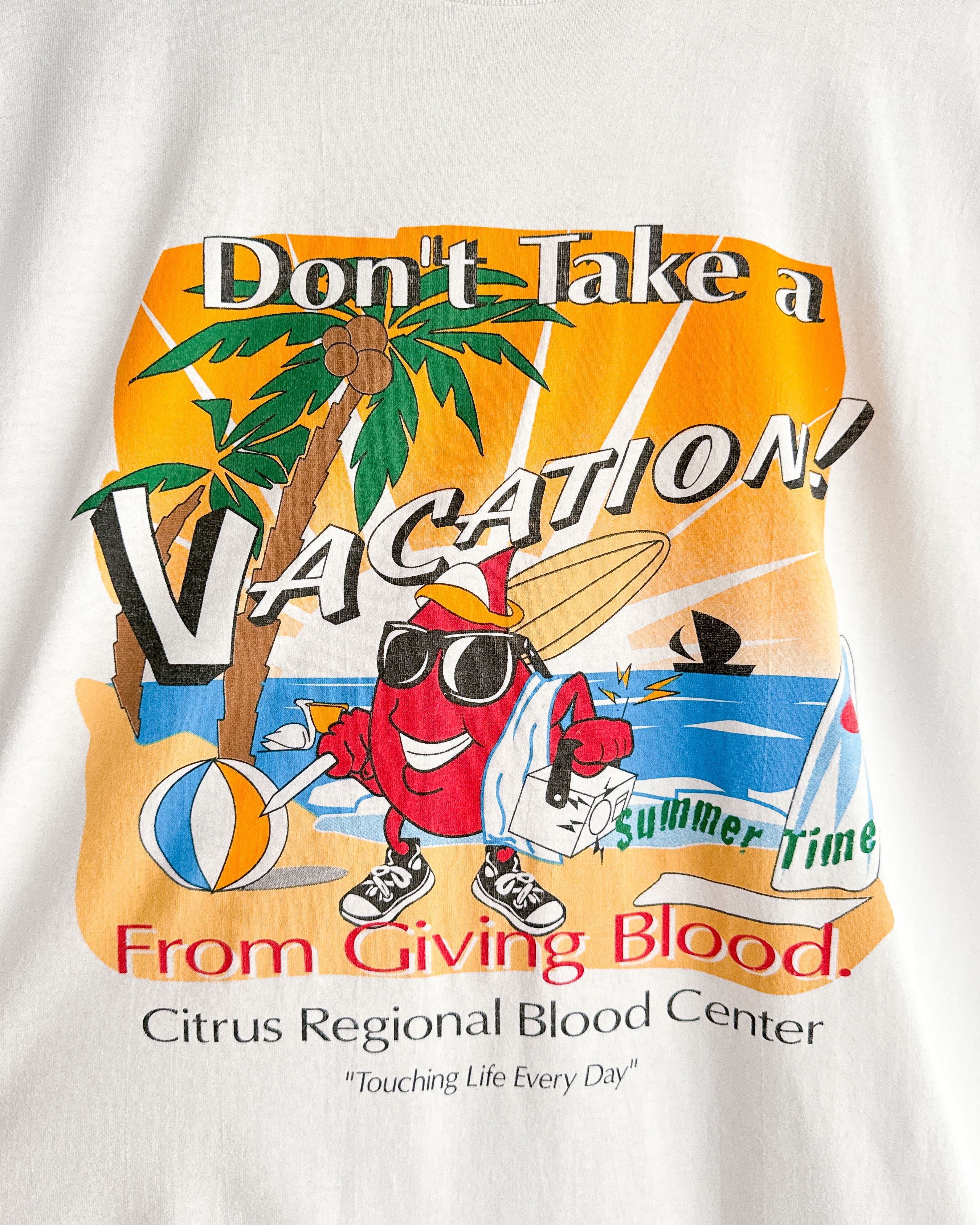 Vintage Vintage 90s Don't Take A Vacation Funny Humor T Shirt Mens L Size US L / EU 52-54 / 3 - 2 Thumbnail