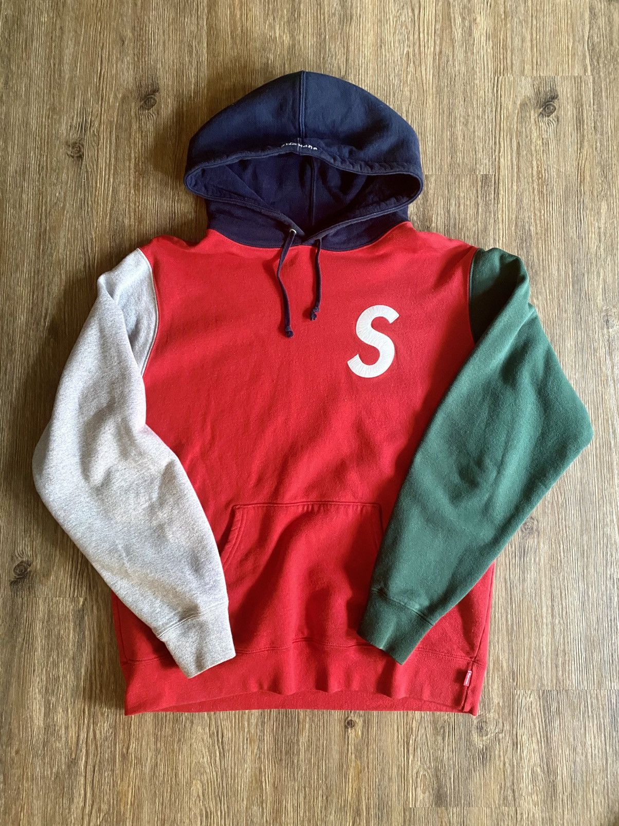 Supreme Supreme S Logo Colorblock Hoodie Size US L / EU 52-54 / 3 - 1 Thumbnail