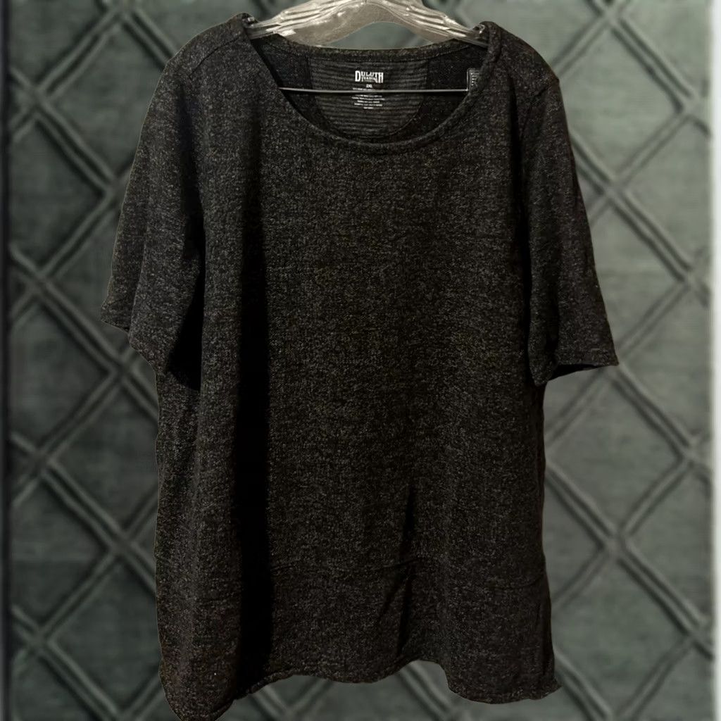 Duluth Trading Company Duluth Trading Co. Sweatshirt Shirt 2XL Black Heathered Crew Neck Short Sleeve Pullover Cotton Hemp Heavyweight Casual Womens Size XXL / US 16-18 / IT 52-54 - 1 Thumbnail
