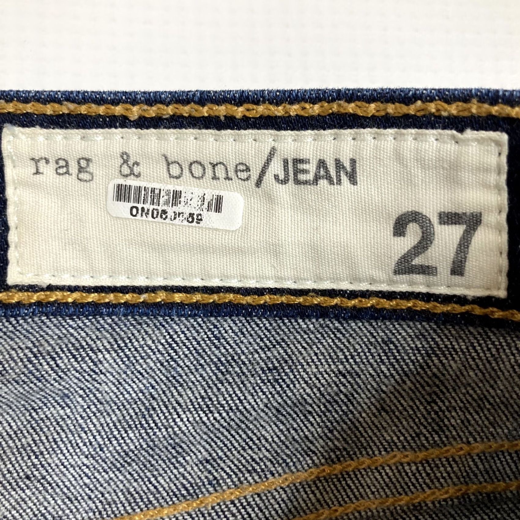 Rag & Bone Rag & Bone Women's High Rise Skinny Heritage Jeans 27 Regular Inseam 30" Denim Blue Size 27 Jeans Size 27" / US 4 / IT 40 - 6 Thumbnail