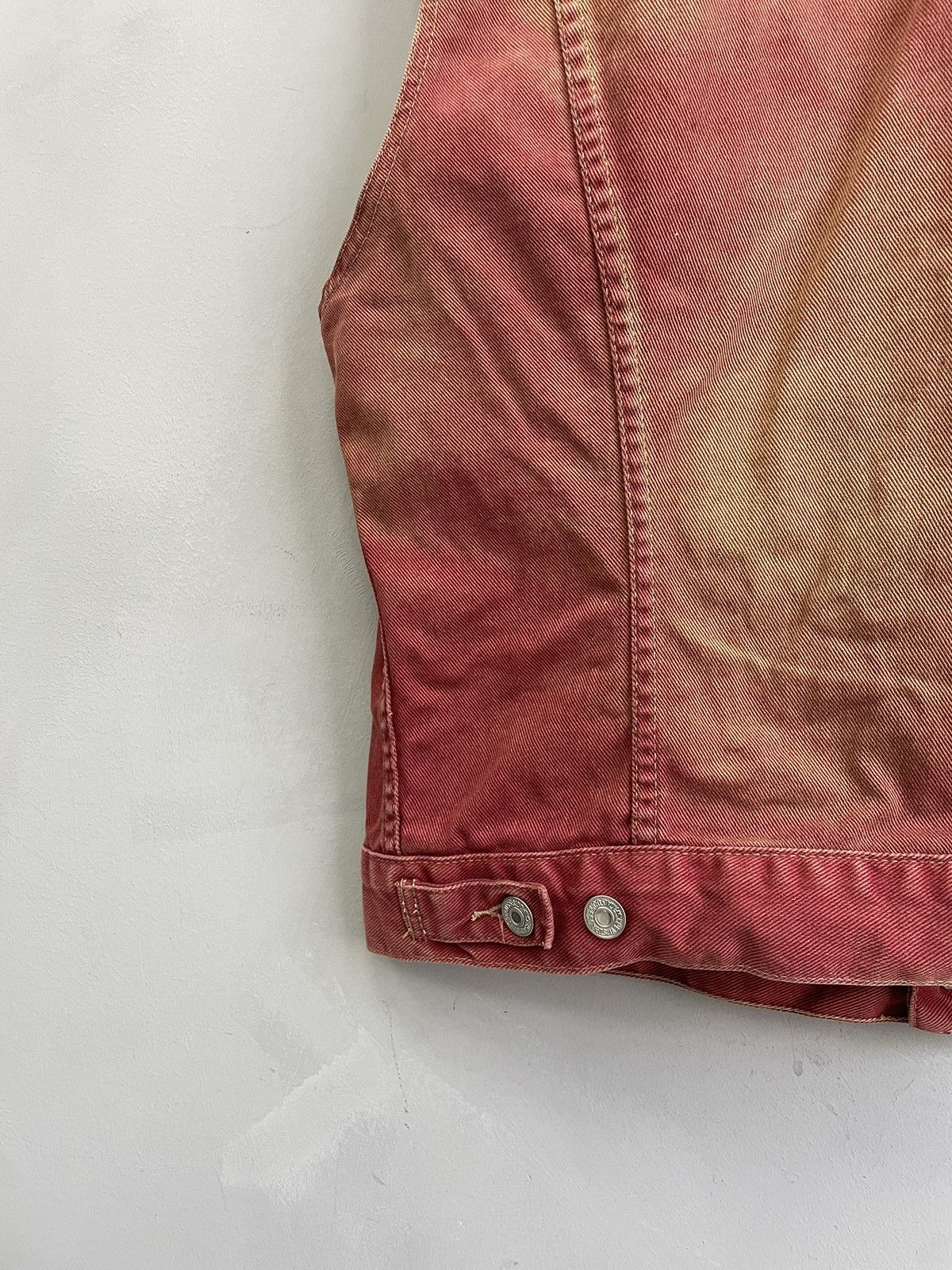 Levi's Rare retro Levis 90s denim jacket vest sun faded hype Size US M / EU 48-50 / 2 - 11 Thumbnail