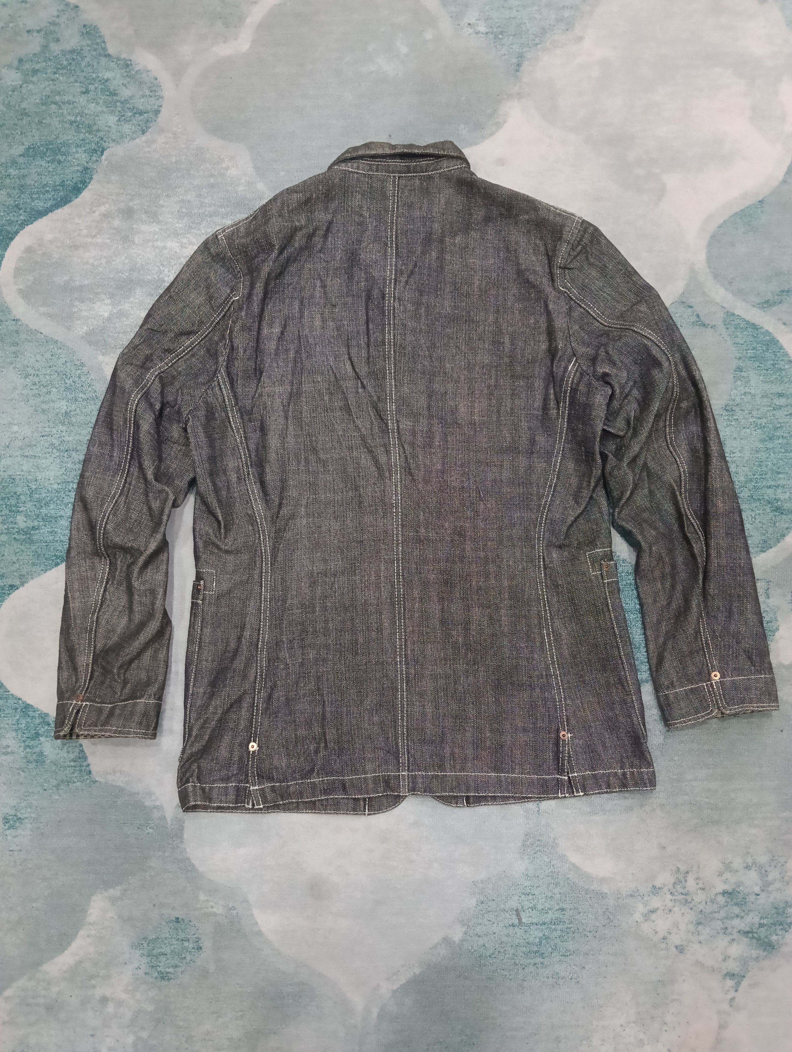 14th Addiction × Beauty Beast × Japanese Brand Hiromichi Nakano Like Indigo Shawl Collar Size US L / EU 52-54 / 3 - 3 Thumbnail