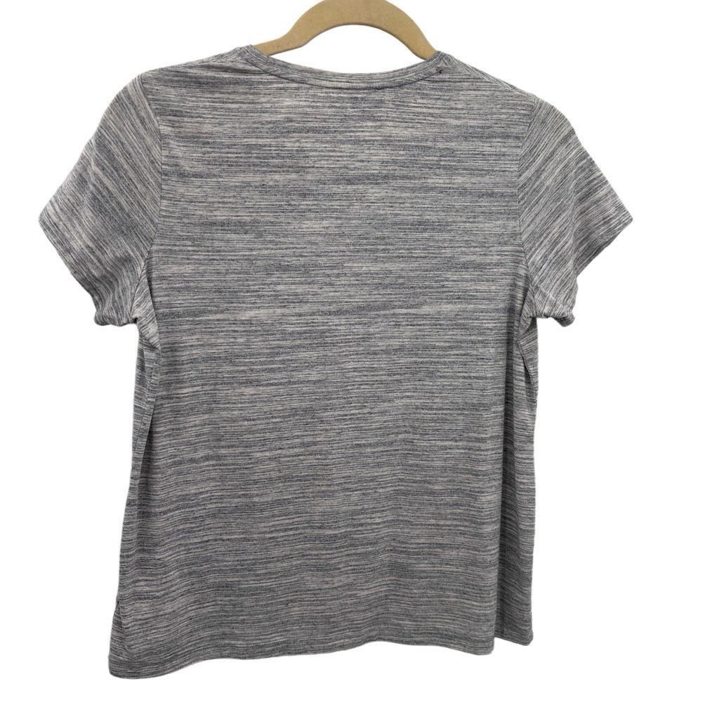 Croft & Barrow Croft & Barrow Space Dye V-neck Short Sleeve Cotton Blend T- Size XL / US 12-14 / IT 48-50 - 2 Thumbnail