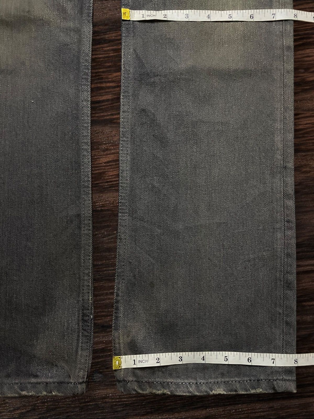If Six Was Nine Vintage Velvet Blue Grey Faded Loose Jeans Size US 31 - 14 Thumbnail
