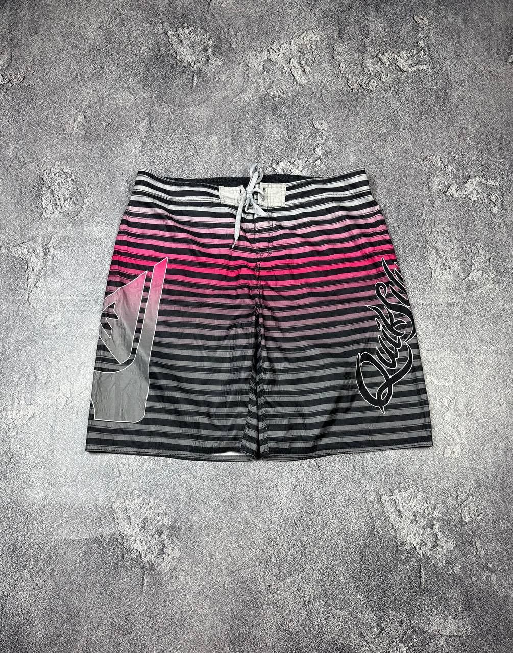 Quiksilver Y2K Quiksilver Surf Stripe Shorts 2000s Streetwear Size US 38 / EU 54 - 1 Thumbnail