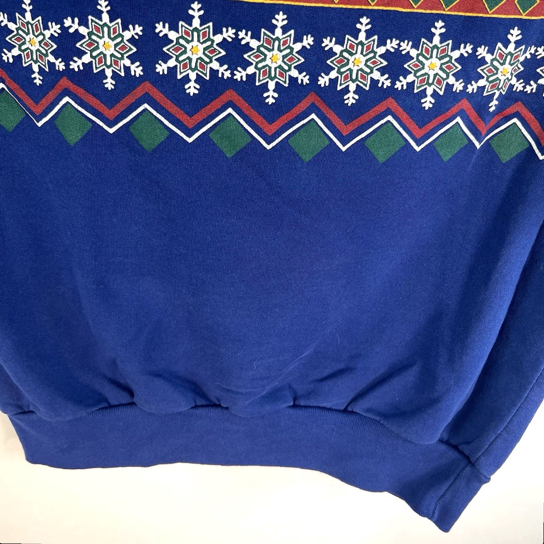 Vintage VINTAGE Artisans Sweatshirt Womens Size S-M Winter Cardinal Blue Made USA WI Size M / US 6-8 / IT 42-44 - 5 Thumbnail