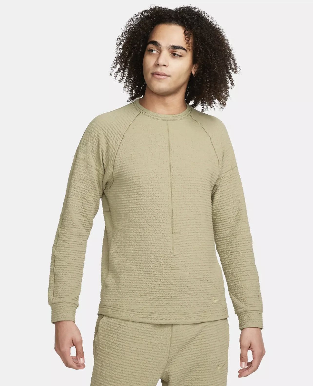 Nike Yoga Textured Men's Nike Dri-FIT Long-Sleeve Top