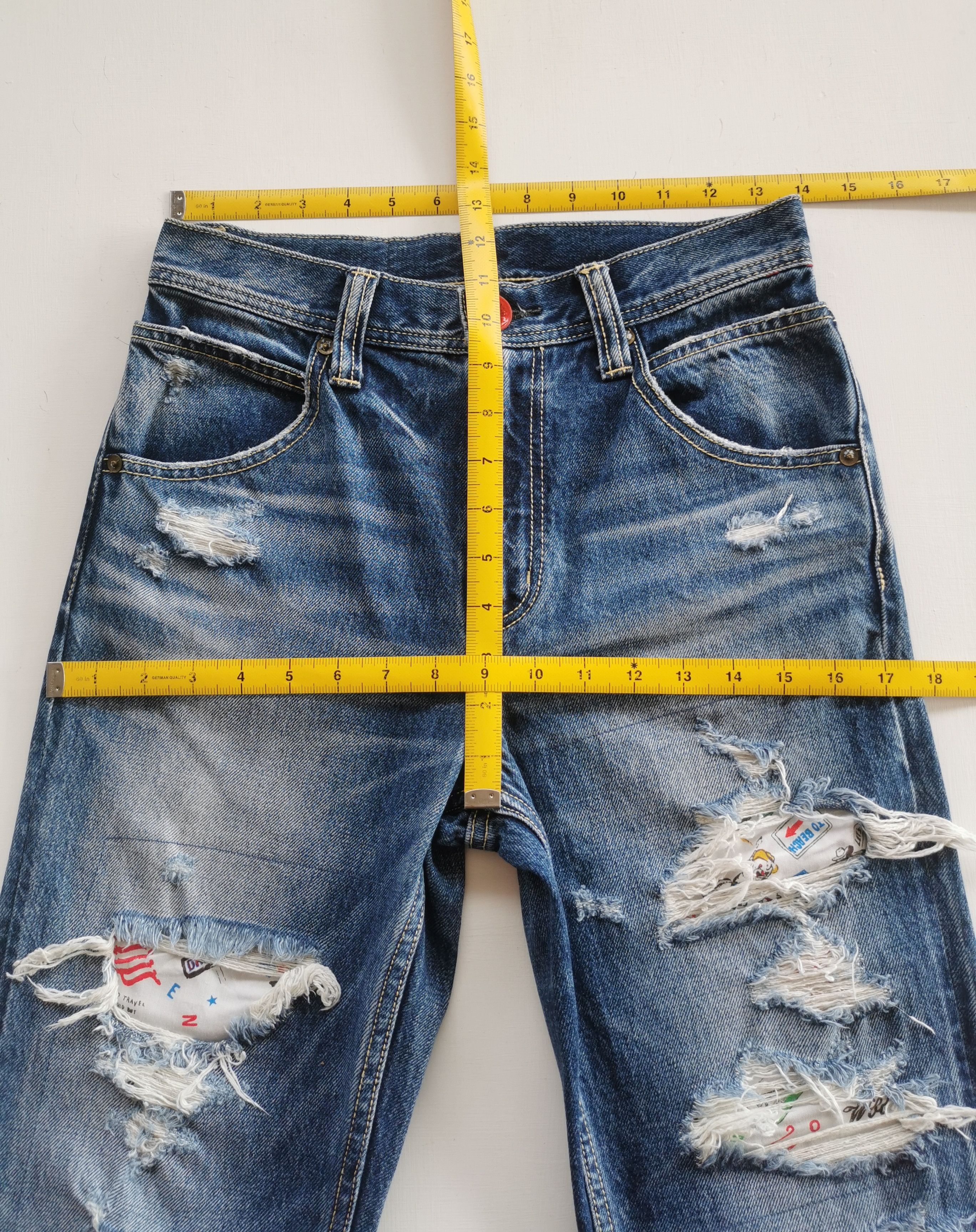 Kapital Grunge Rodeo Crown Jeans Size 28" / US 6 / IT 42 - 2 Thumbnail