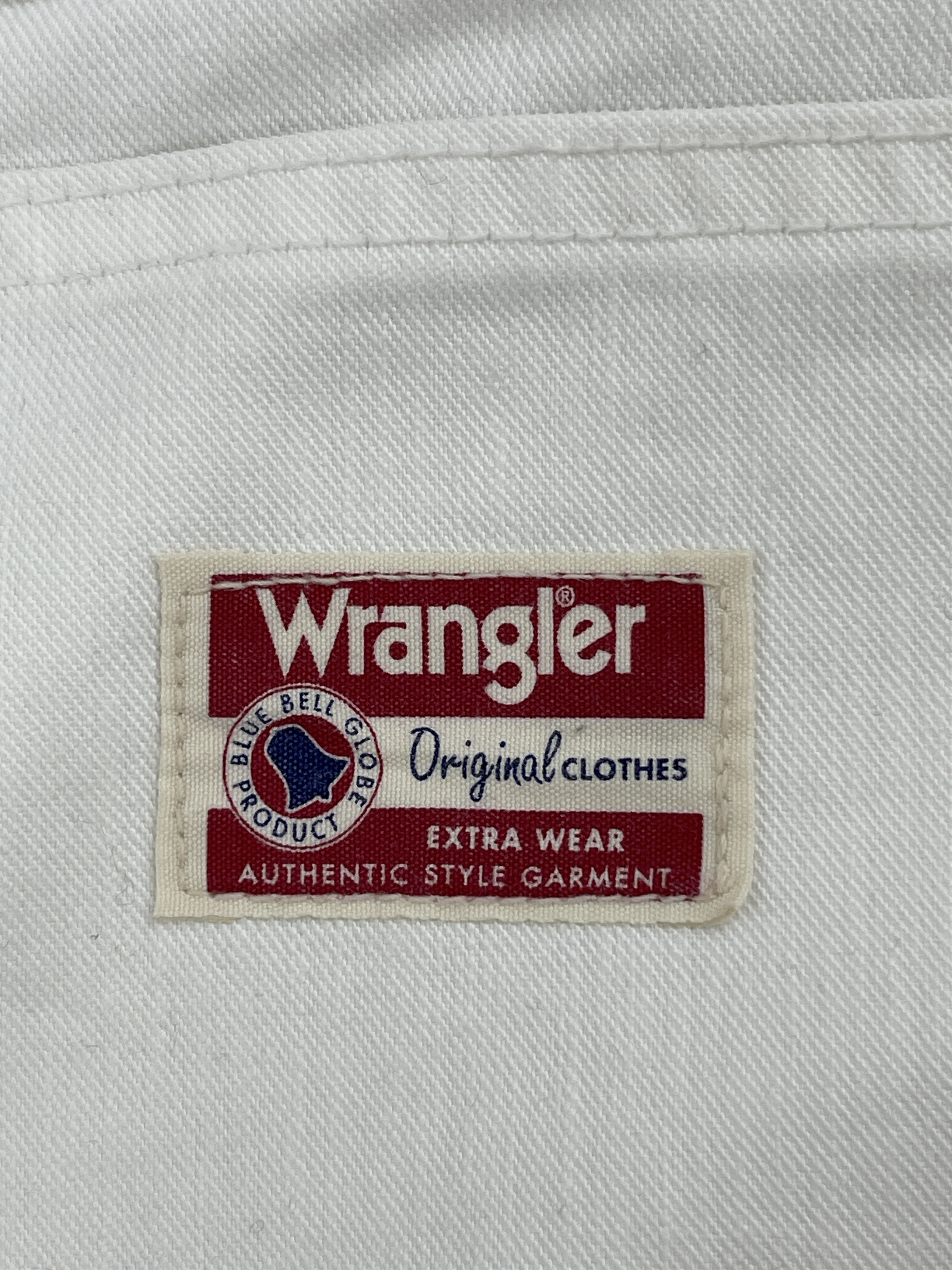 Vintage Vintage 90s Vintage Wrangler Dungarees White Denim DP2557 Size US 30 / EU 46 - 5 Thumbnail