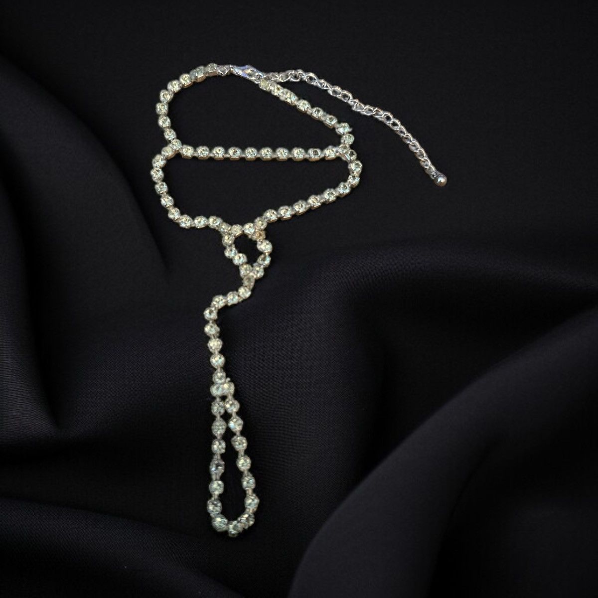 Other Light green rhinestone tennis hand chain bracelet Size ONE SIZE - 1 Thumbnail