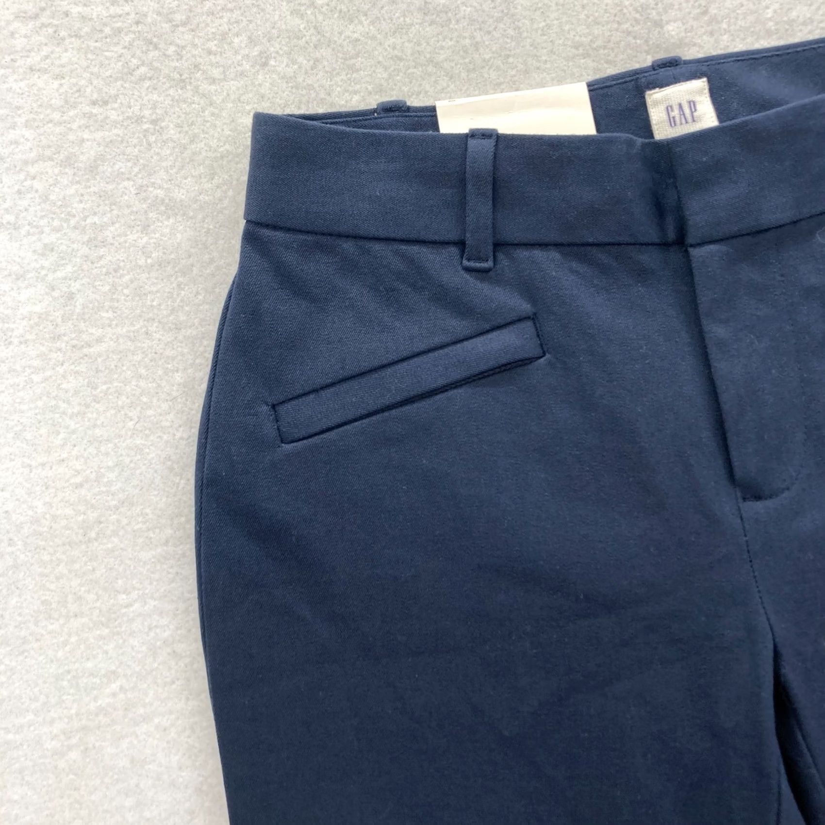 Gap Gap Women's Navy Blue Curvy Skinny Ankle Pants Stretch Low Rise NWT 00 Size 26 Inseam 27 Regular Pants Mens Womens Girls Size 26" / US 2 / IT 38 - 3 Thumbnail