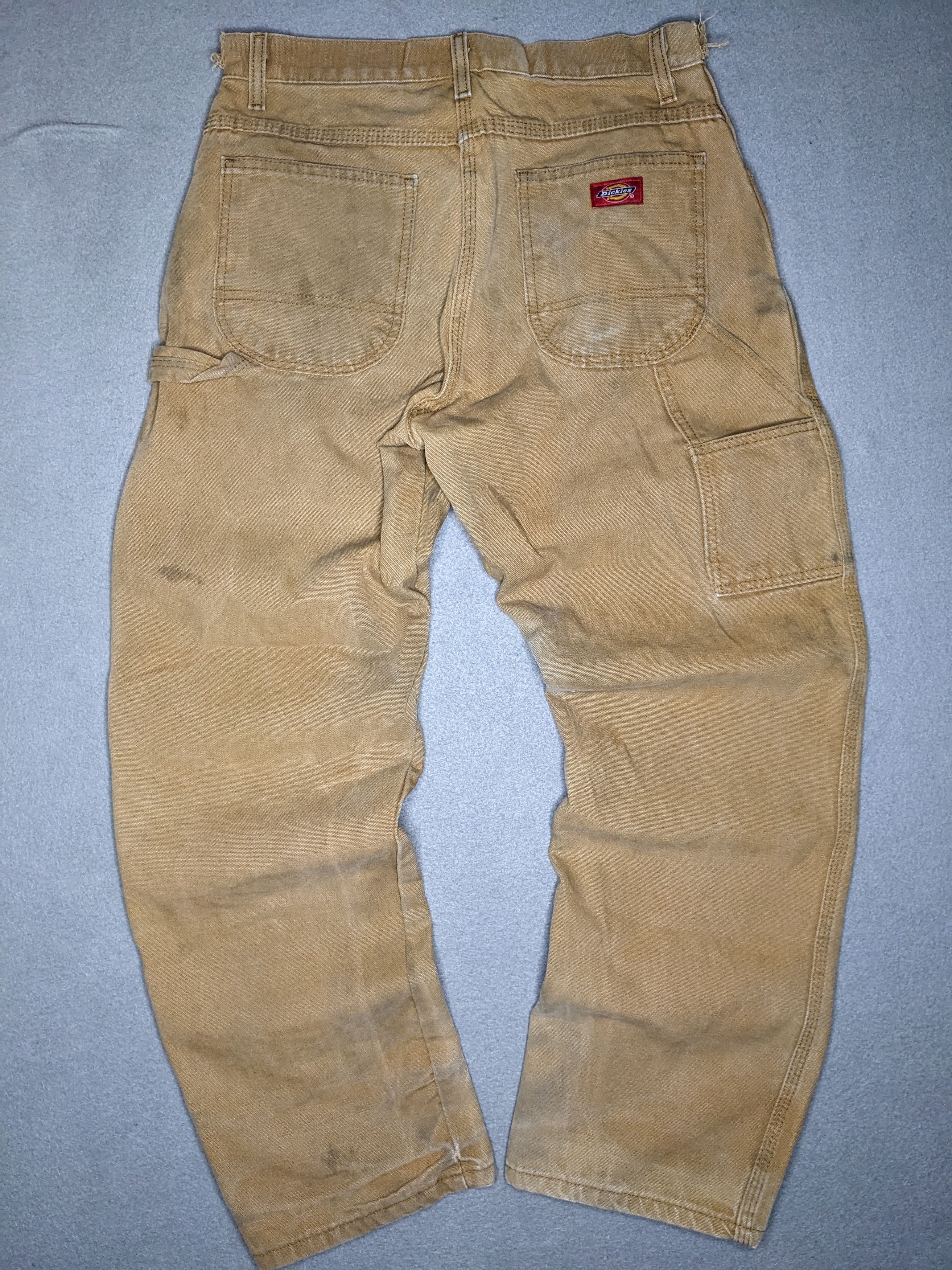 Dickies Dickies Carpenter Pants 30x30 Canvas Beige Distressed Faded Size US 30 / EU 46 - 2 Thumbnail