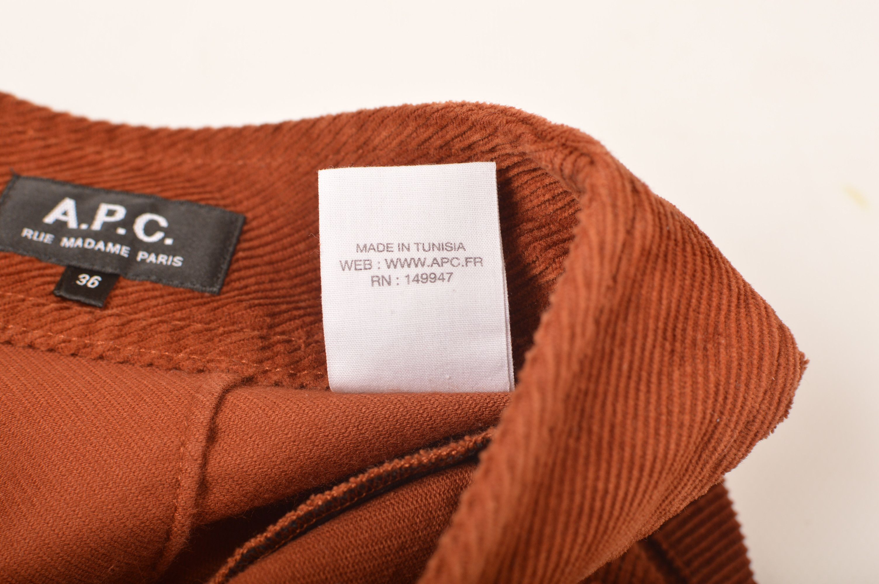 A.P.C. A.P.C Brown Corduroy Cord A-Line Mini Skirt Size 26" / US 2 / IT 38 - 6 Thumbnail