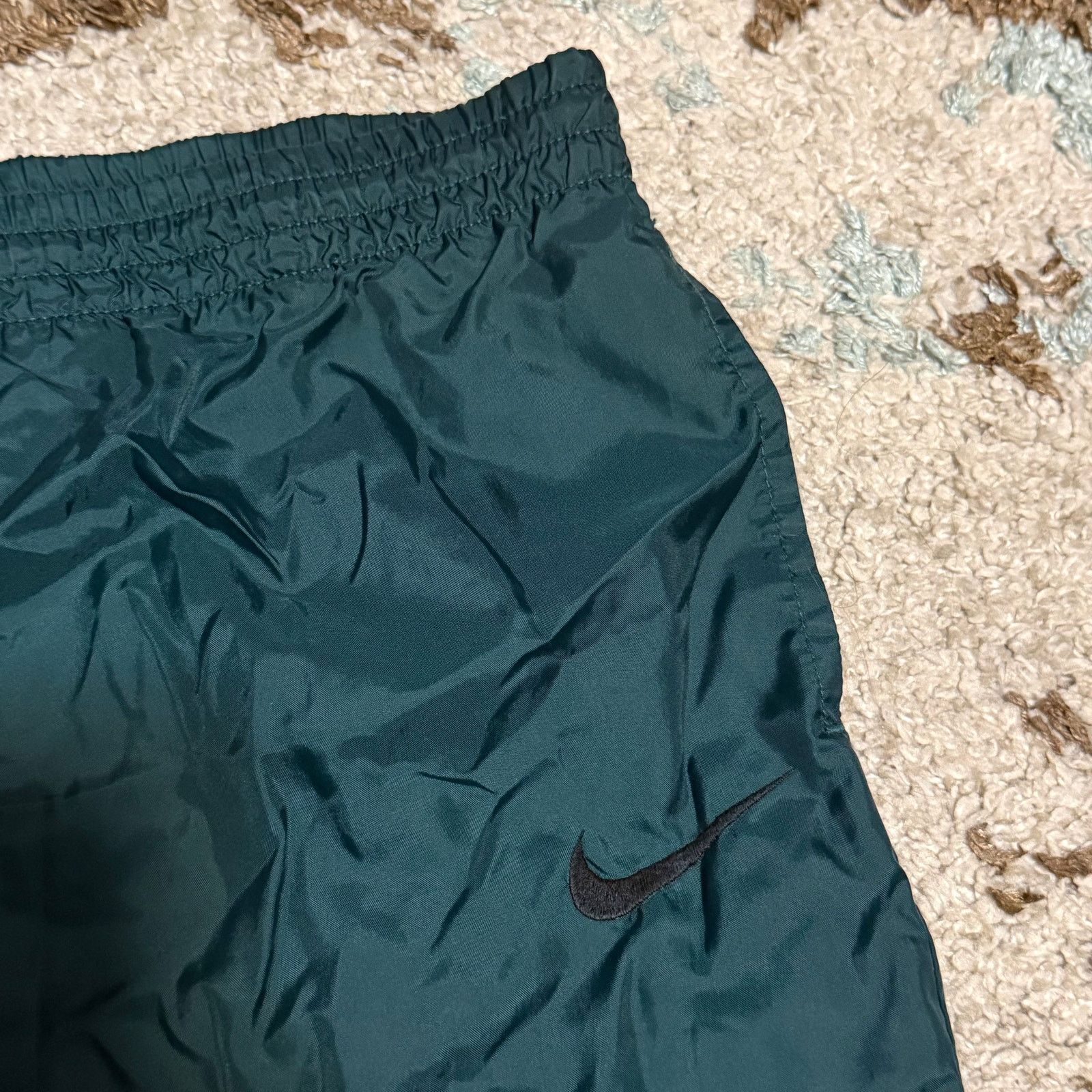 Nike Vintage Nike Fleece Lined Track Pants Size XL Green 90s Size US 38 / EU 54 - 4 Thumbnail