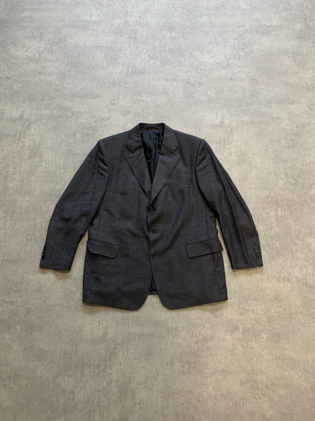 Burberry × Vintage Burberrys mens blazer jacket size 027 27 grey Size 52R - 1 Thumbnail
