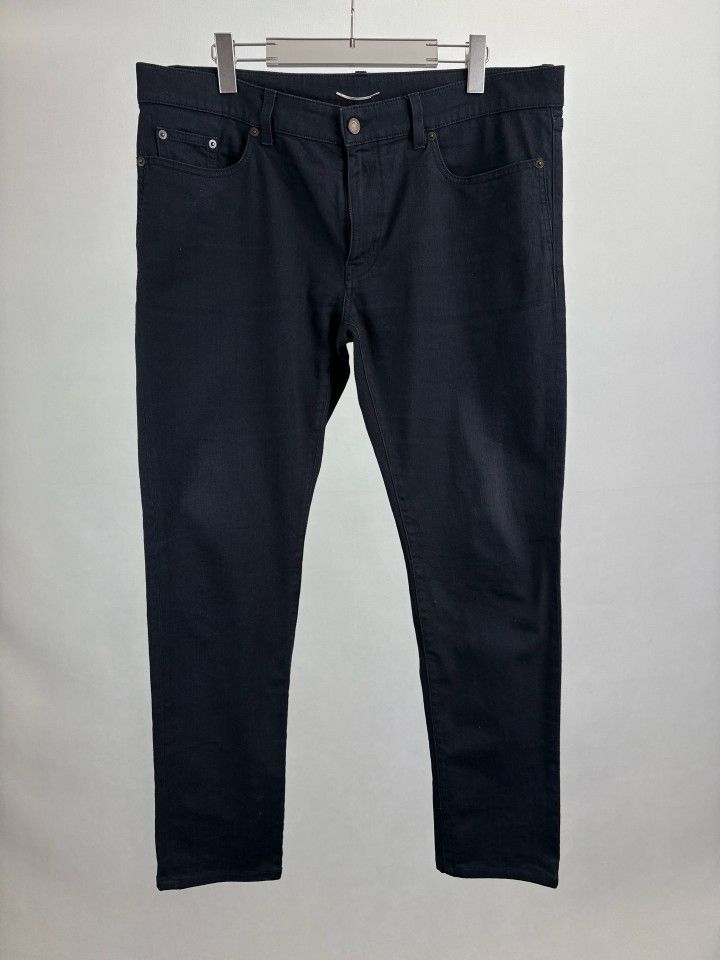 Saint Laurent Paris Saint Laurent Black Denim Jeans Size 36 Size US 36 / EU 52 - 1 Thumbnail