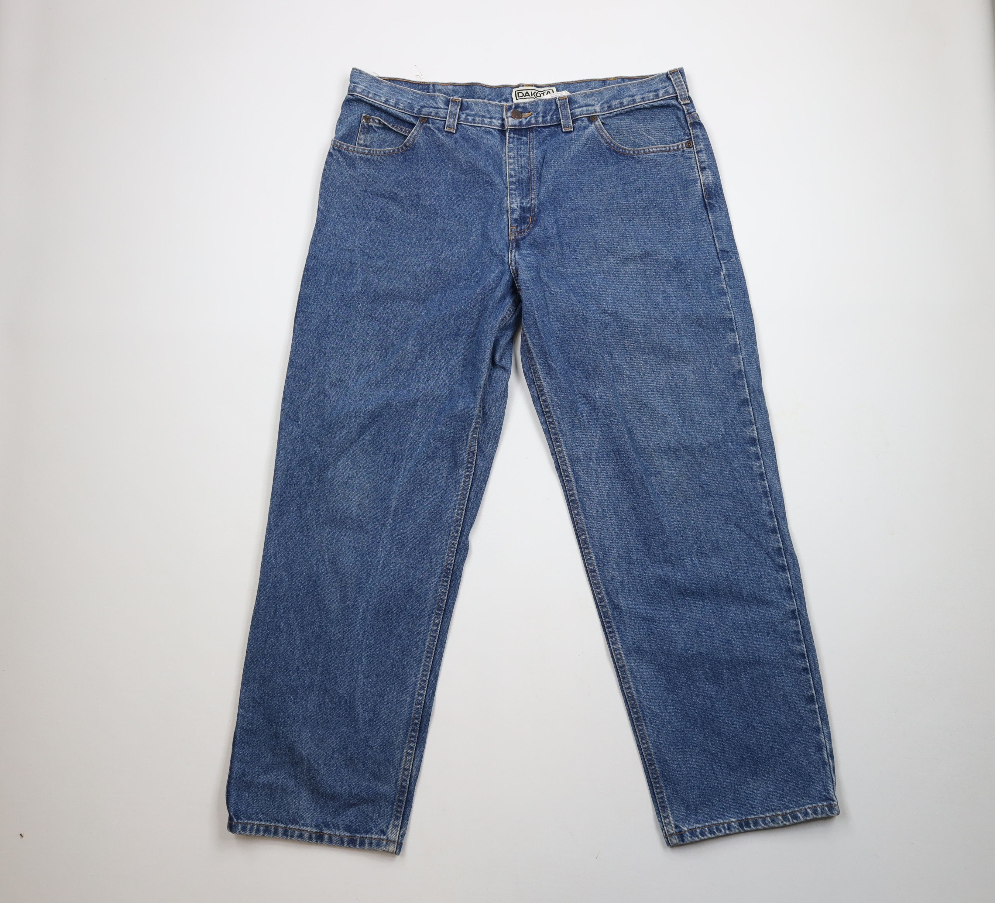 Vintage Vintage 90s Streetwear Baggy Fit Wide Leg Denim Jeans Blue Size US 40 / EU 56 - 1 Thumbnail