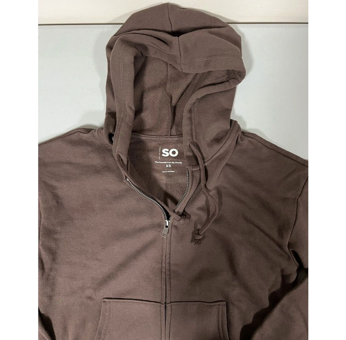 Japanese Brand Brown Solid Zipper Sweater Sweatshirt Hoodie Outerwear XS 🤎 Size XS / US 0-2 / IT 36-38 - 8 Thumbnail