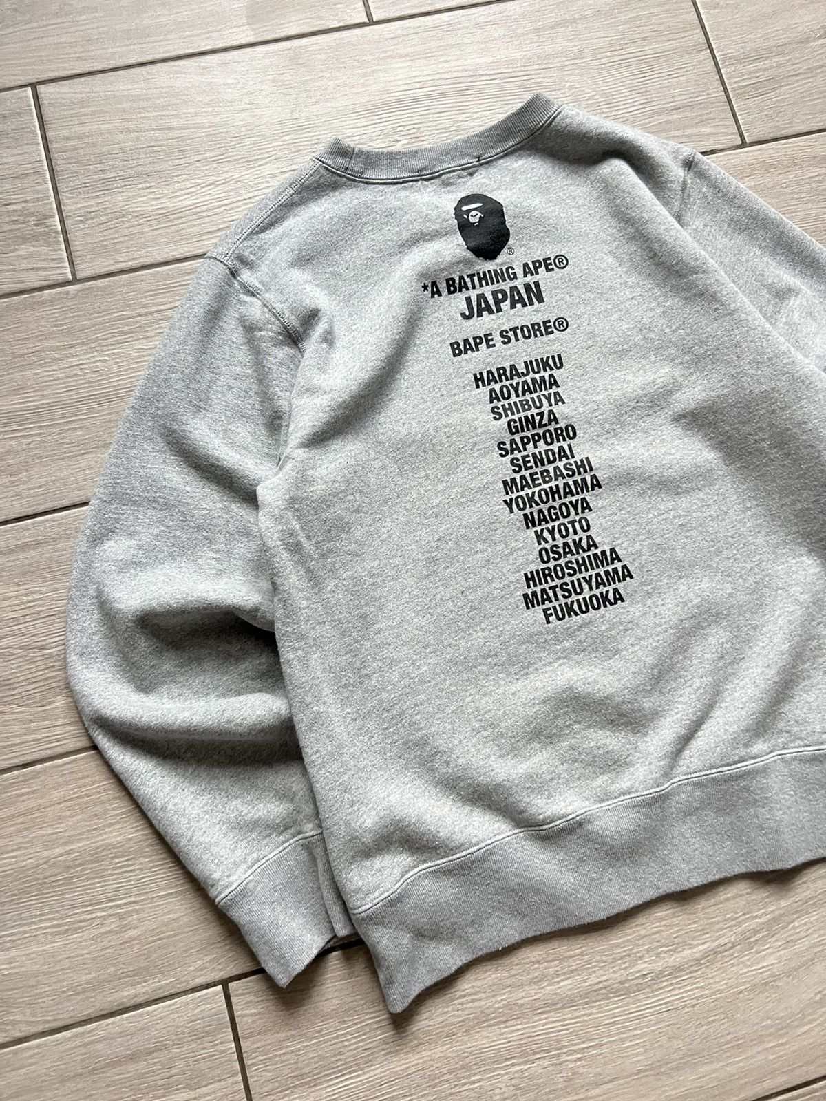 Bape BAPE Sweatshirt Japan Ape Head Pullover Gray Medium Size US M / EU 48-50 / 2 - 4 Thumbnail