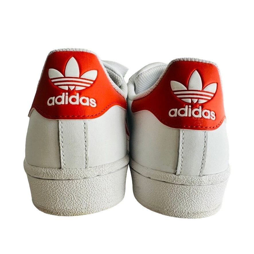 Adidas Adidas Superstar RARE White Orange Men's Size 8.5 #G27807 Size US 8.5 / EU 41-42 - 3 Thumbnail
