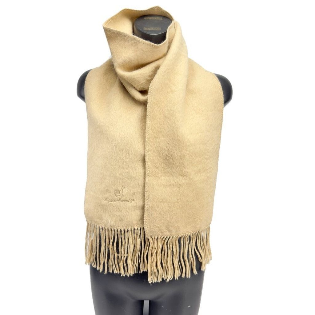 Other ALPACA CAMARGO 100% Alpaca Wool Beige Super Soft Scarf Size ONE SIZE - 3 Thumbnail