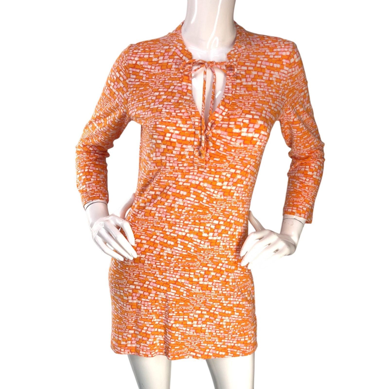 J.McLaughlin J McLaughlin Size XS Dress Mini Tunic Length Stretch Orange Size XS / US 0-2 / IT 36-38 - 11 Thumbnail