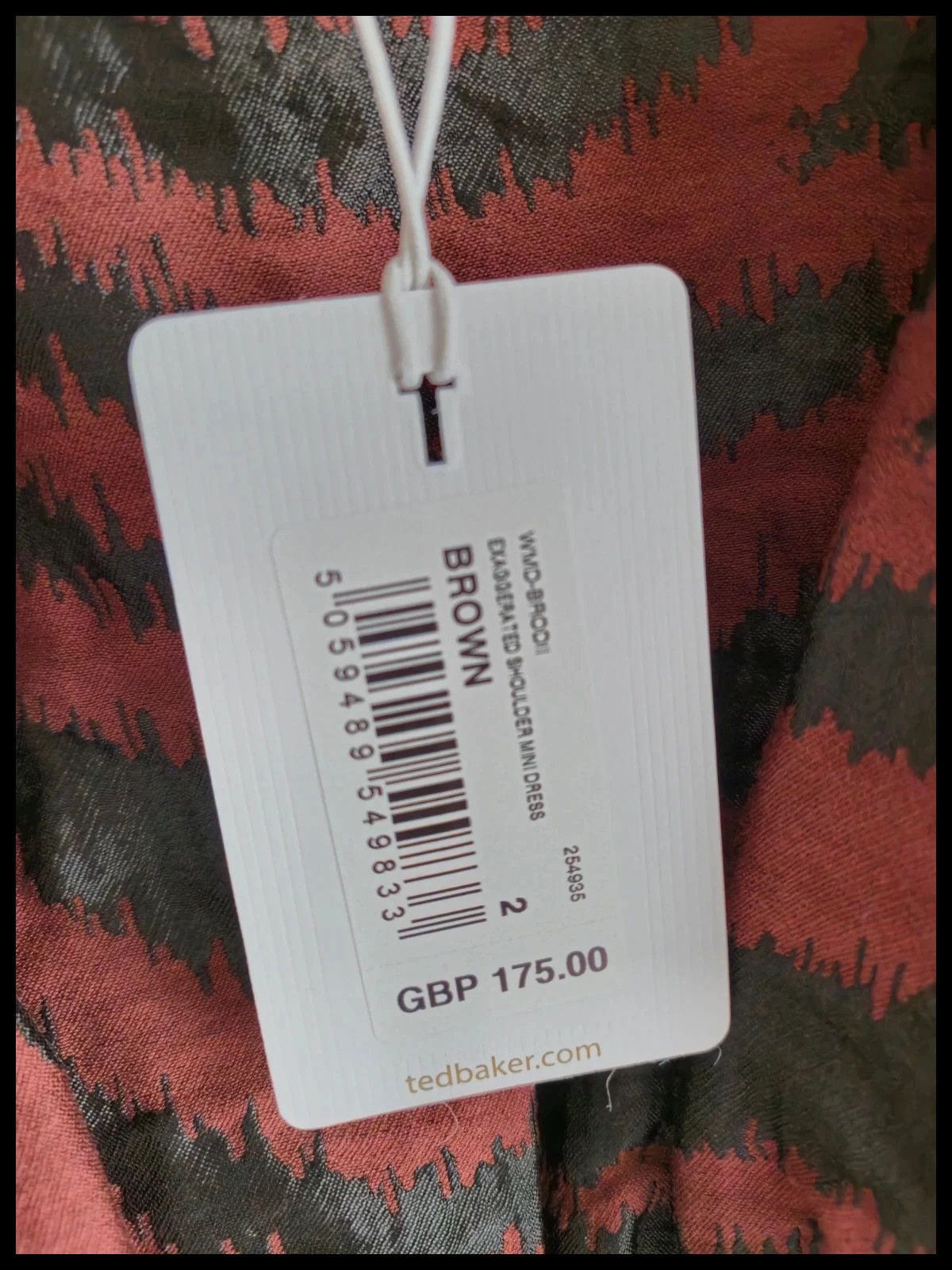Ted Baker Ted Baker Brand New Exaggerated Shoulder Mini Dress - Size 2 Size L / US 10 / IT 46 - 2 Thumbnail