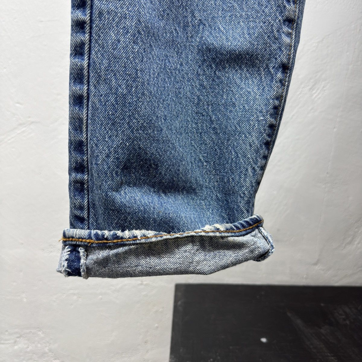 Levi's 80s Levi's 501 Thrashed Distressed Jeans ERD Grunge Chrome Size US 31 - 19 Thumbnail